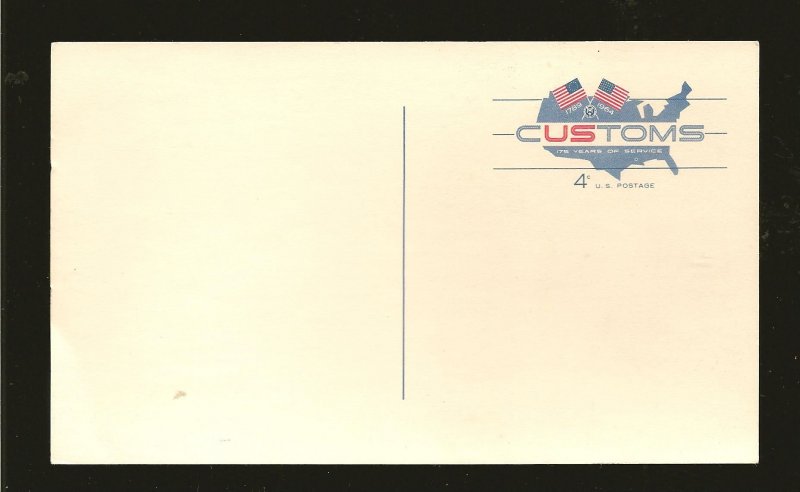 USA SC#UX50 Customs Postal Card Mint