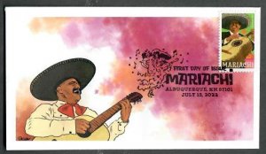 Scott # 5706- Mariachi Guitarron-FDC- BWP - Albuquerque -Wally Jr. Cachet