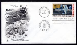 US C76 Moon Landing Artcraft U/A FDC