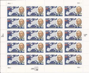 US Stamp - 1997 Marshall Plan - 20 Stamp Sheet -   Scott #3141