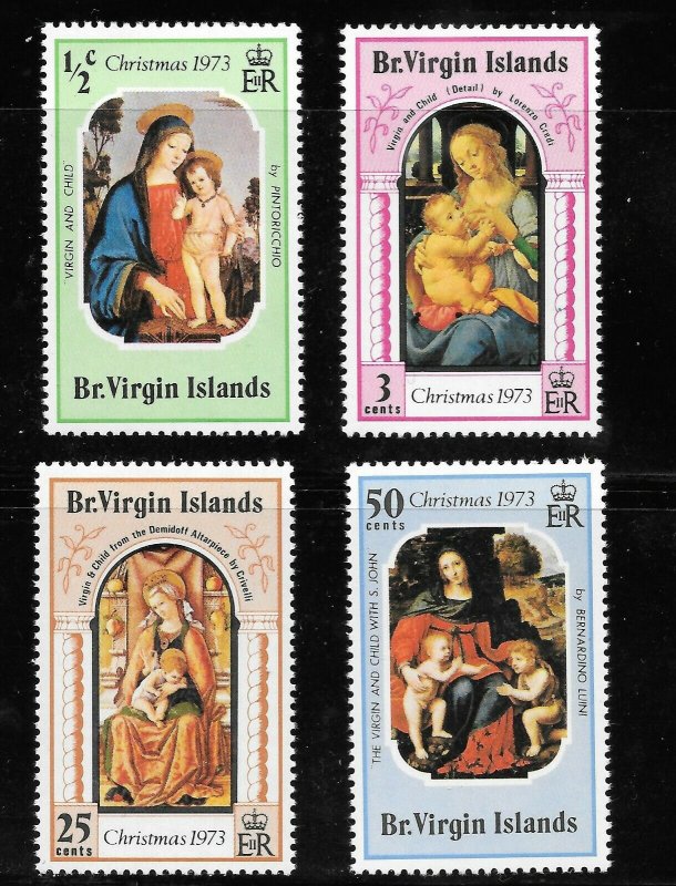 British Virgin Islands  (1973)  - Scott # 262 - 265, MNH