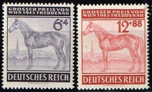 Germany 1943,Sc.#B244-5 MNH, Racing horse