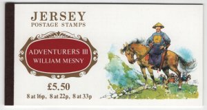 Jersey 1992 Booklet  Sc 587a-592a William Mesny Adventurers III