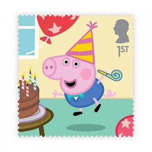 GB 5158c Peppa Pig Peppa's Party George 1st single MNH 2024 after May 31