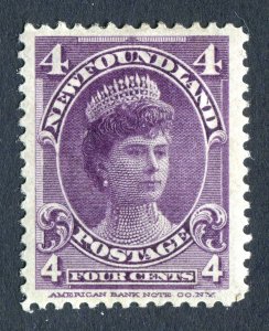 Newfoundland 1897. 4c violet. MH. SG89.