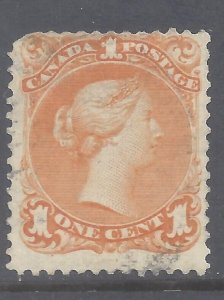CANADA # 23 USED 1c LARGE QUEEN BS25190