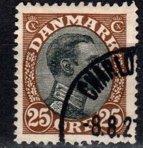 Denmark #107 F-VF Used CV $8.75  (S11010)