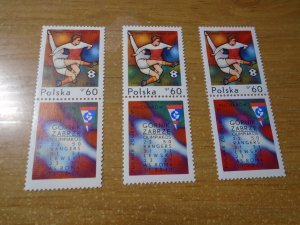 Poland  #  1740a-c  MNH