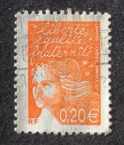 France 2002  Scott 2853 used - 0.20€,  Marianne