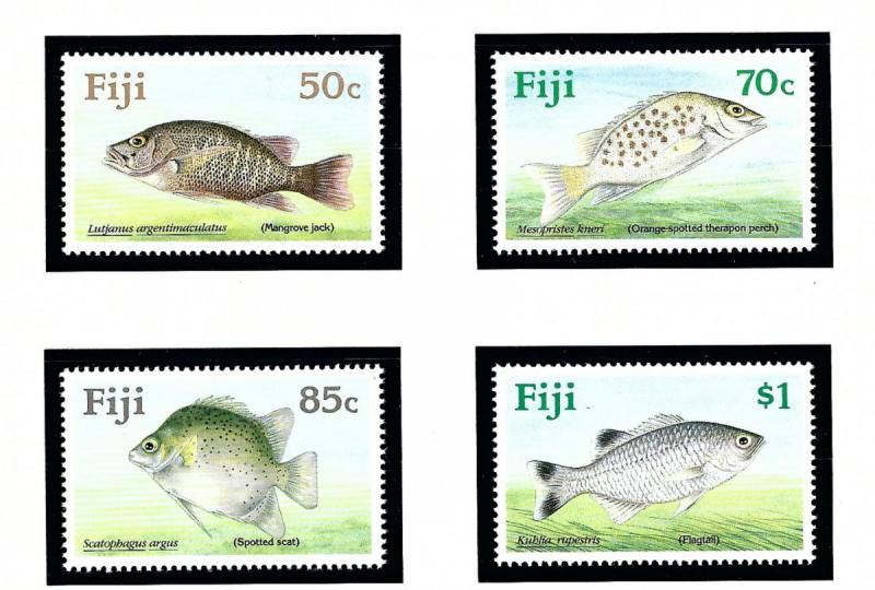 Fiji 619-22 MNH 1990 Fish