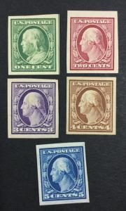 US #343-347 MINT OG NH $ LOT #8617