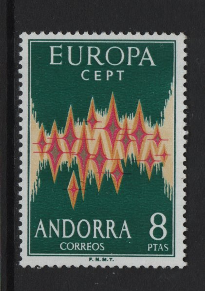 Andorra Spanish   #62  MNH   1972   Europa