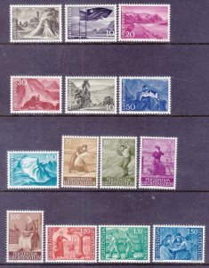 Liechtenstein 336-49 MNH 1959-64 Various Local Scenes Full 14 Stamp Set