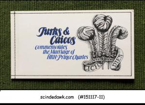 TURKS & CAICOS - 1981 ROYAL WEDDING OF PRINCE CHARLES - STAMPBOOKLET
