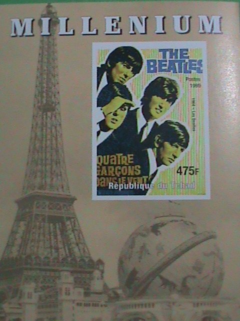 CHAD STAMP: 1999- TWENTY CENTURY-THE BEATLES  -MINT NOT HING S/S SHEET