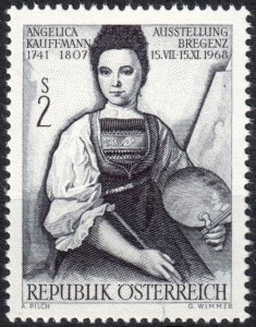 Austria #815  MNH - Painter Angelica Kauffmann (1968)