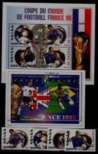 Zaire 1455-60 MNH Football-98 SCV48