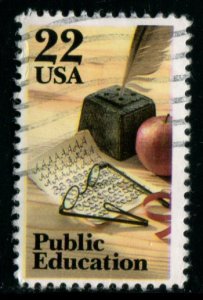 2159 US 22c Public Education, used