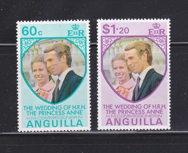 Anguilla 179-180 Set MNH Princess Annes Wedding