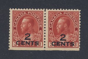 2x Canada Admiral Stamps  #140-2c/3c Provis.  MNG F/VF SE Guide Value= $60.00