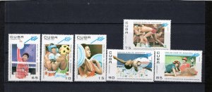 CUBA 1995 SPORTS SET OF 6 STAMPS MNH