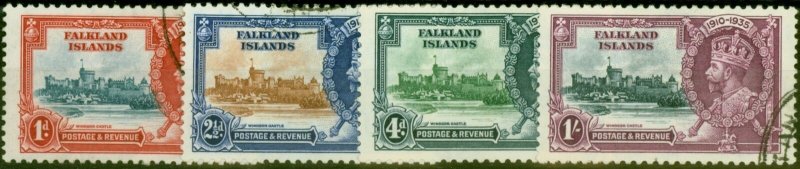 Falkland Islands 1935 Jubilee Set of 4 SG139-142 V.F.U (2)