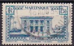 1933 Martinique Scott 162 Governors Palace used