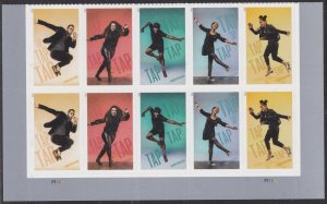 US 5609-5613 5613b Tap Dance F plate block 10 MNH 2021