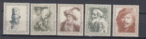 J44016 JL Stamps 1956 netherlands set mh #b291-5