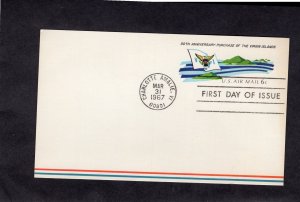 UXC6 Virgin Islands, FDC no cachet