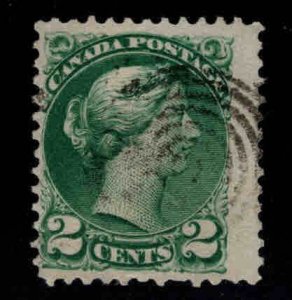 Canada Used Scott 36 Used perf 12 Green stamp