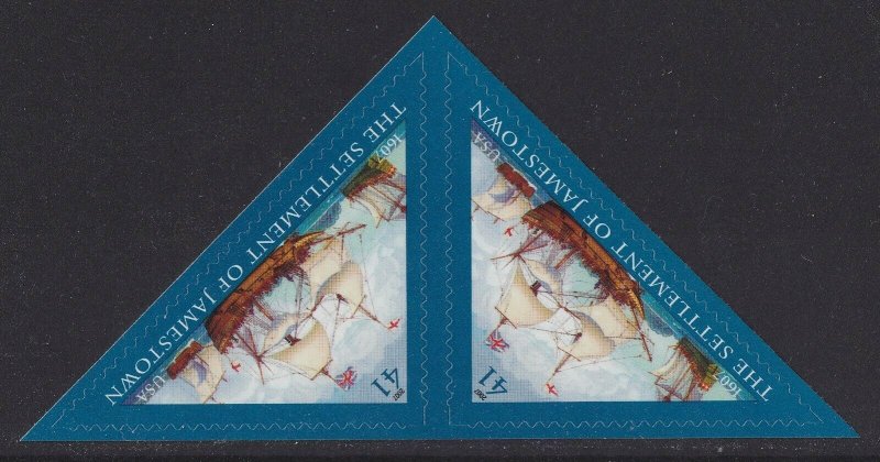 US 4136 Settlement of Jamestown 41c pair (2 stamps) MNH 2007