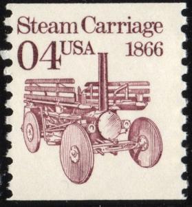 SC#2451 4¢ Steam Carriage Coil Single (1991) MNH