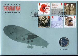 ROYAL MINT 2017 THE GREAT WAR 1914-1918 £2 COIN, FIRST DAY COVER