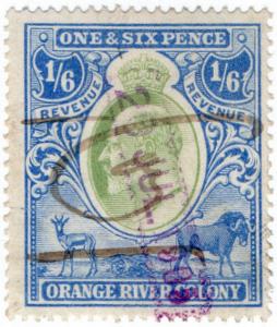 (I.B) Orange River Colony Revenue : Duty Stamp 1/6d