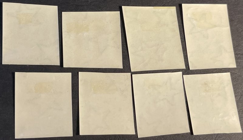 HUNGARY # 1418-1425-MINT/HINGED--COMPLETE SET--IMPERF AS ISSUED--1961