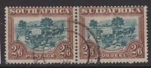 SOUTH AFRICA SG49 1932 2/6 GREEN & BROWN USED