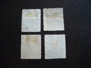 Stamps - Turkey - Scott# 95,96,96b,97 - Used Part Set of 4 Stamps