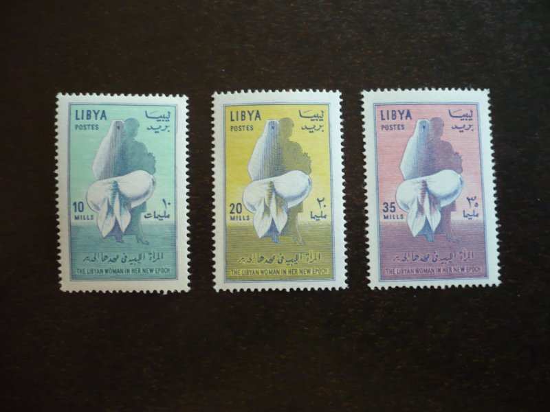 Stamps - Libya - Scott# 249-251 - Mint Hinged Set of 3 Stamps