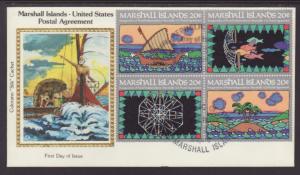 Marshall Islands 34a Postal Agreement 1984 Colorano U/A FDC