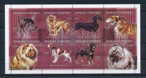 [26949] Central African Republic 1998 Animals Dogs MNH Sheet