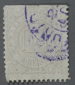 Brazil #96 Used VG/Fine Good Color Bright Paper Purple Cancel