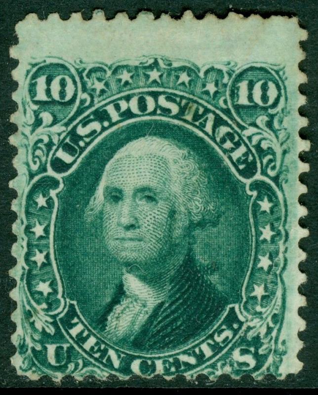 EDW1949SELL : USA 1861 Scott #68 Mint No Gum. Deep color. Catalog $400 as no gum