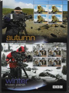 S.GEORGIA & S.SANDWICH IS. SG537/40 2011 BBC FROZEN PLANET SHEETLETS MNH 