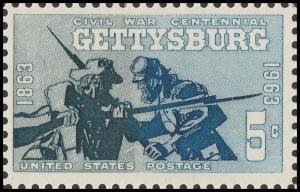 US 1180 Civil War Centennial Gettysburg 5c single (1 stamp) MNH 1963