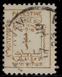 PALESTINE GV SG D1, 1m yellow-brown, FINE USED. Cat £45. CDS