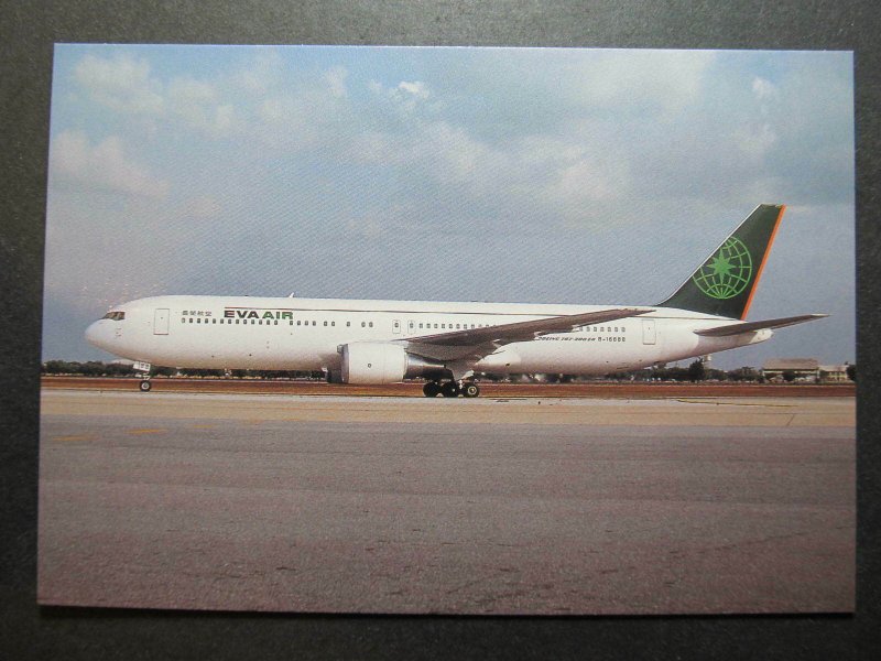 10173 Aviation Postcard EVA AIR Airlines BOEING 767-3SIER THAILAND