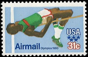 U.S. Scott # C97  1979 31c multi Photo;   High Jumper ; TAGGED mint-nh- vf