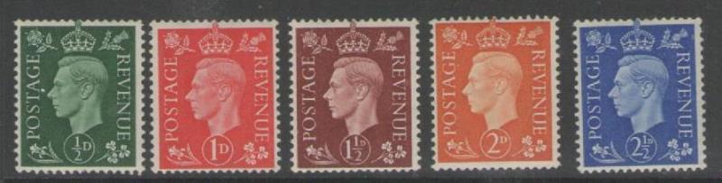 GB SG462a/6a 1938-40 WMK SIDEWAYS MNH