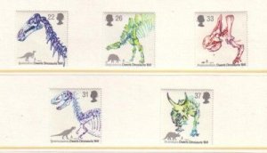 Great Britain Sc 1387-1 1991 Dinosaur stamp set mint NH